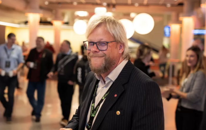 Torfinn Håverstad, forbundsleder i Norsk Jernbaneforbund. Foto: Ole Palmstrøm
