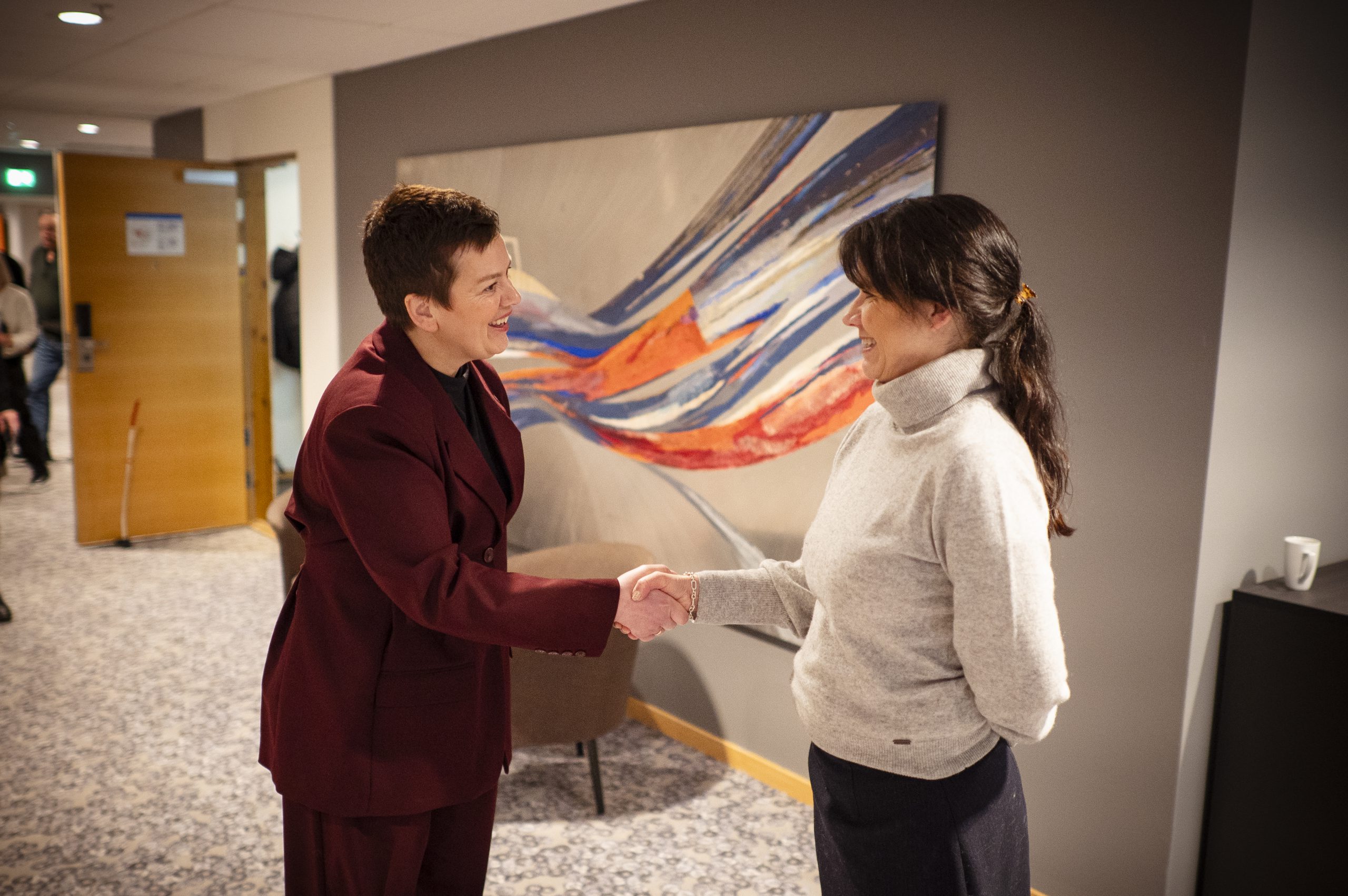 ENIGHET: LOs nestleder Henritte Jevnaker ledet forhandlingene med Spekters administrerende direktør Anne-Kari Bratten.