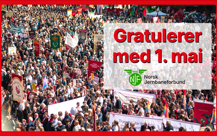 God 1. mai!. Kampen for faste jobber, trygghet og anstendige arbeidsvilkår fortsetter. Til dere som er på jobb: Takk for at dere holder Norge i gang. Best Sammen!