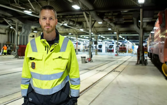 Torbjørn Støre, hovedtillitsvalgt for Norsk Jernbaneforbund (NJF) i Mantena. Foto: Morten Hansen