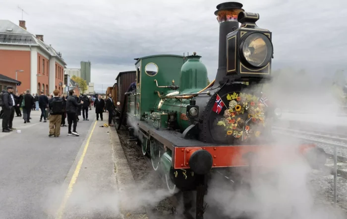 Damplokomotivet Caroline er ett av verdens eldste og kjørbare veterantog. Nå kan det ha tatt sin siste tur til Elverum stasjon. FOTO: Morten Hansen